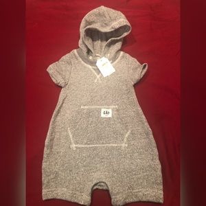 Baby GAP Hooded fleece one-piece 6-12 months